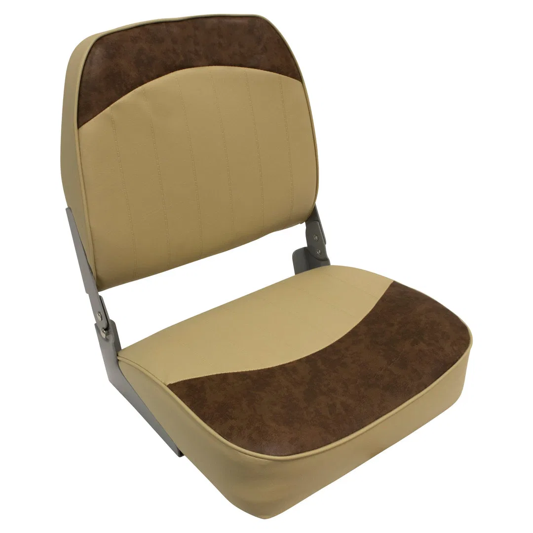 8WD734PLS-662 – WISE SEATING Boat Seat, Fishing Seat Low Back Seat Type Non-Adjustable Foldable 19 Inch Height x 16 I...